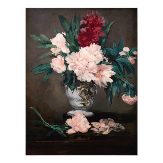Edouard Manet - Vase van pinda's op kleine voetjes Foto Afdruk (Voorkant)