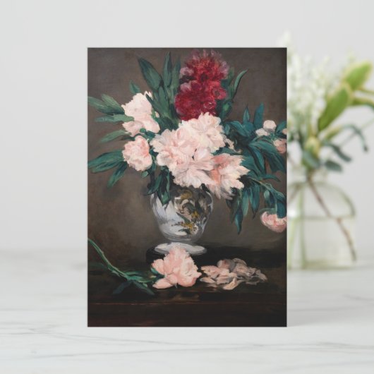 Edouard Manet - Vase van pinda's op kleine voetjes Kaart (Staand voorkant)