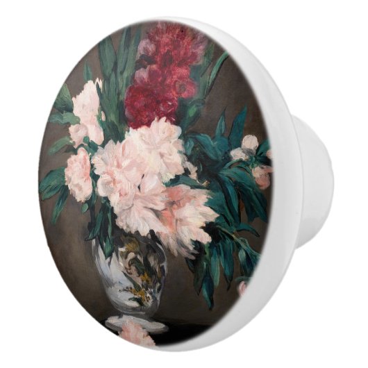 Edouard Manet - Vase van pinda's op kleine voetjes Keramische Knop (Rechts)