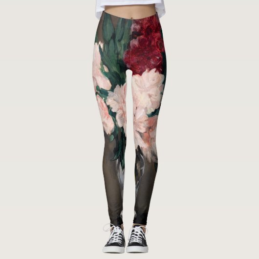 Edouard Manet - Vase van pinda's op kleine voetjes Leggings (Voorkant)