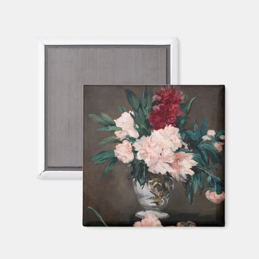 Edouard Manet - Vase van pinda's op kleine voetjes Magneet (Voorkant / Achterkant)