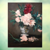 Edouard Manet - Vase van pinda's op kleine voetjes Raamsticker (Vel 3)