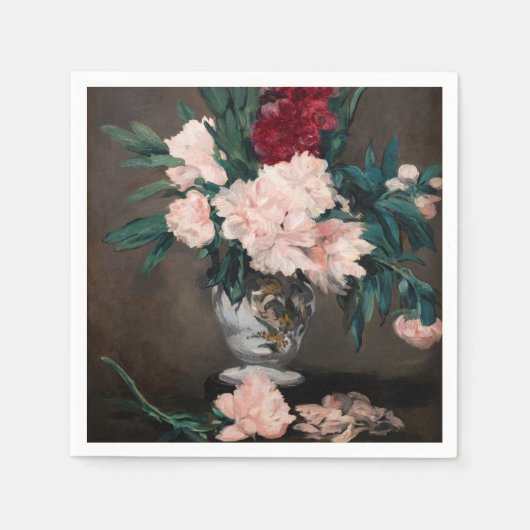 Edouard Manet - Vase van pinda's op kleine voetjes Servet (Voorkant)