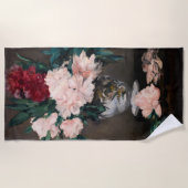 Edouard Manet - Vase van pinda's op kleine voetjes Strandlaken (Voorkant)