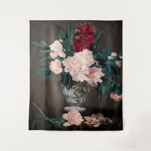 Edouard Manet - Vase van pinda's op kleine voetjes Wandkleed (Voorkant)