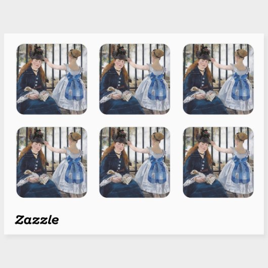 Edouard Manet Vierkante Sticker (Vel)