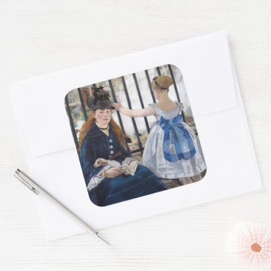 Edouard Manet Vierkante Sticker (Envelop)