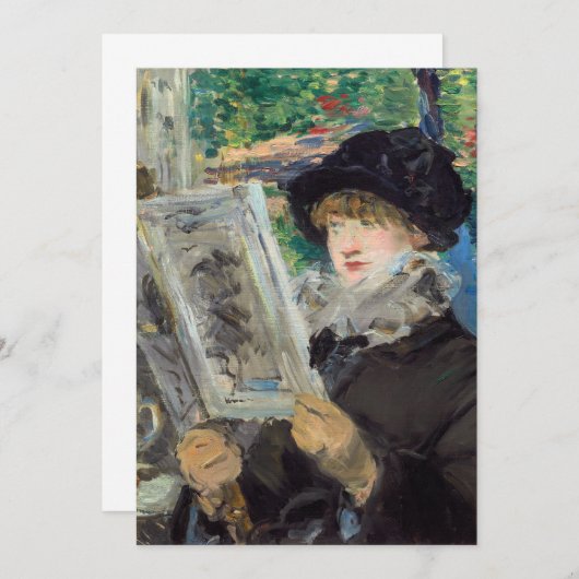 Edouard Manet - Vrouw lezen Kaart (Voorkant / Achterkant)