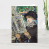 Edouard Manet - Vrouw lezen Kaart (Voorkant)