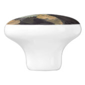 Edouard Manet - Vrouw lezen Keramische Knop (Zijkant)