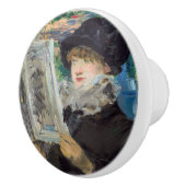 Edouard Manet - Vrouw lezen Keramische Knop (Rechts)