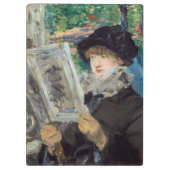 Edouard Manet - Vrouw lezen Klembord (Achterkant)