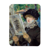 Edouard Manet - Vrouw lezen Magneet (Verticaal)