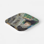 Edouard Manet - Vrouw lezen Papieren Bordje (Gebogen)