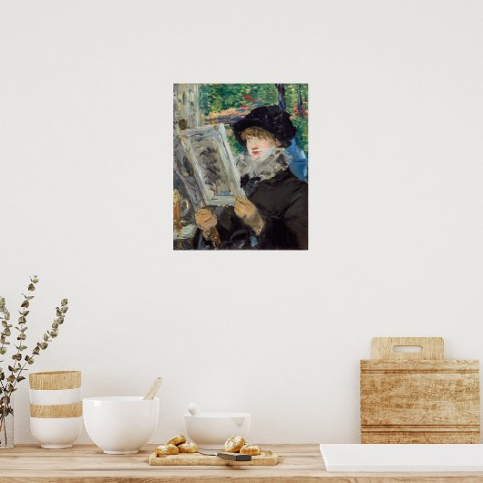 Edouard Manet - Vrouw lezen Poster (Keuken)