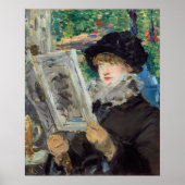 Edouard Manet - Vrouw lezen Poster (Voorkant)