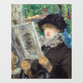 Edouard Manet - Vrouw lezen Raamsticker (Vel)