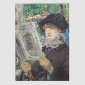 Edouard Manet - Vrouw lezen Tissuepapier