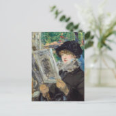 Edouard Manet - Vrouw lezend Briefkaart (Staand voorkant)