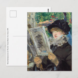 Edouard Manet - Vrouw lezend Briefkaart