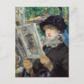 Edouard Manet - Vrouw lezend Briefkaart (Voorkant)