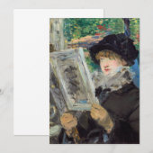 Edouard Manet - Vrouw lezend Kaart (Voorkant / Achterkant)