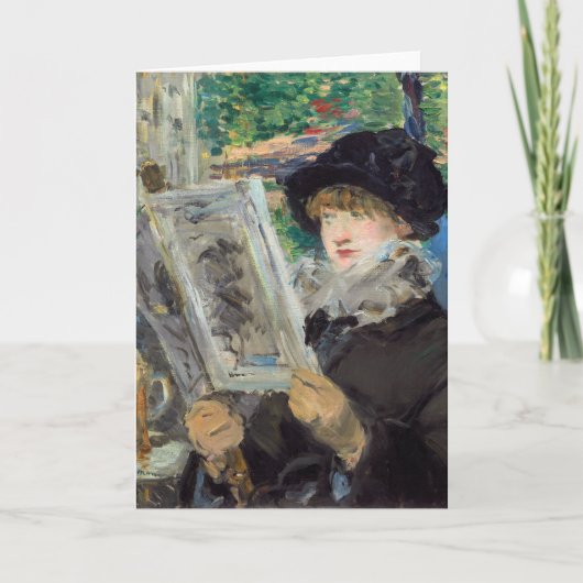 Edouard Manet - Vrouw lezend Kaart (Voorkant)