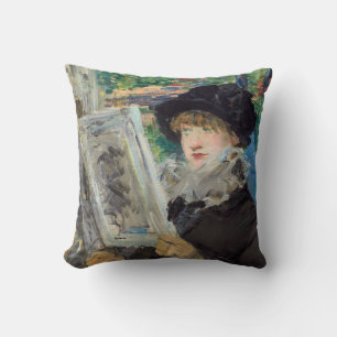 Edouard Manet - Vrouw lezend Kussen