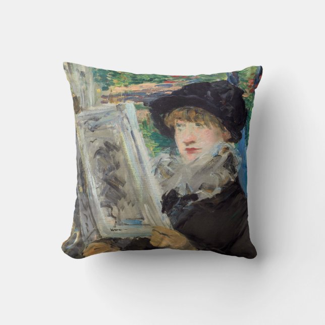 Edouard Manet - Vrouw lezend Kussen (Voorkant)