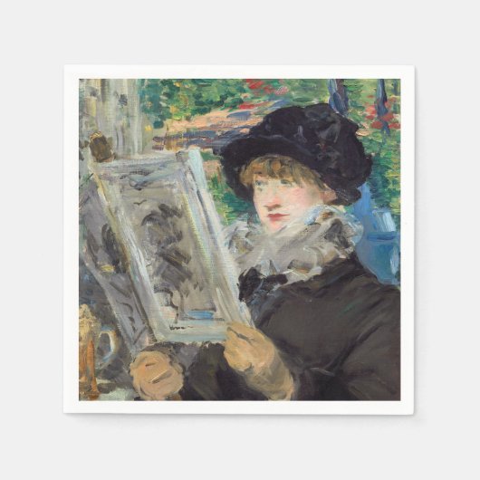 Edouard Manet - Vrouw lezend Servet (Voorkant)