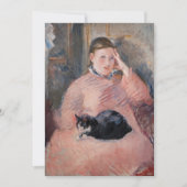 Edouard Manet - Vrouw met een kat Kaart (Voorkant)