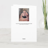 Edouard Manet - Vrouw met een kat Kaart (Achterkant)