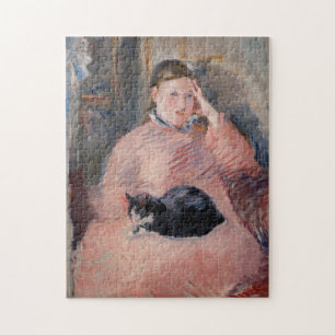 Edouard Manet - Vrouw met een kat Legpuzzel