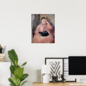 Edouard Manet - Vrouw met een kat Poster (Thuiskantoor)