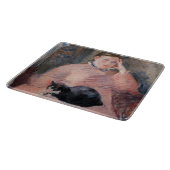 Edouard Manet - Vrouw met een kat Snijplank (Hoek)