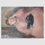 Edouard Manet - Vrouw met een kat Tissuepapier (Voorkant)
