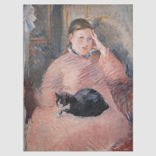 Edouard Manet - Vrouw met een kat Tissuepapier