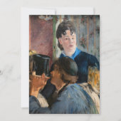 Edouard Manet - Waitress Serving Beer Kaart (Voorkant)