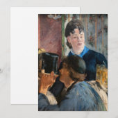 Edouard Manet - Waitress Serving Beer Kaart (Voorkant / Achterkant)