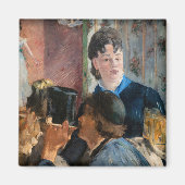 Edouard Manet - Waitress Serving Beer Magneet (Voorkant)