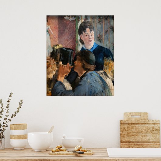 Edouard Manet - Waitress Serving Beer Poster (Keuken)