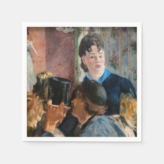 Edouard Manet - Waitress Serving Beer Servet (Voorkant)