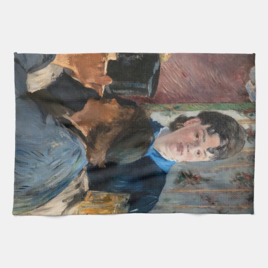 Edouard Manet - Waitress Serving Beer Theedoek (Horizontaal)