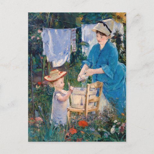 Edouard Manet - Wasgoed Briefkaart (Voorkant)