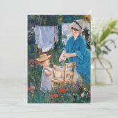 Edouard Manet - Wasgoed Kaart (Staand voorkant)