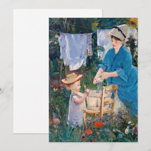 Edouard Manet - Wasgoed Kaart (Voorkant / Achterkant)