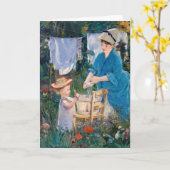 Edouard Manet - Wasgoed Kaart (Gele Bloem)