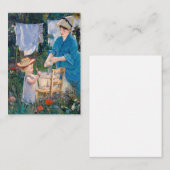 Edouard Manet - Wasgoed Notitiekaartje (Voorkant / Achterkant)