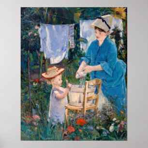Edouard Manet - Wasgoed Poster