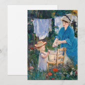 Edouard Manet - Wasmachine Kaart (Voorkant / Achterkant)